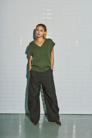 Withblack - Pullover Weiblich Grün - Gr. - XS