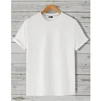 RMK T-Shirt Herren T-Shirt Einfarbig Rundhals Basic Uni aus Baumwolle