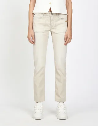 GANG - 94NICA WORKER - boyfriend fit washed beige - Gr. - 27