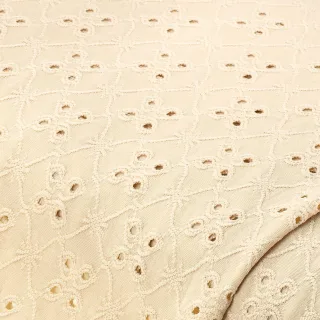 Elastik-Jersey "Lochmuster", creme