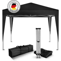 Kronenburg Partyzelt Faltpavillon 2x2 m wasserdicht - Partyzelt stabil, UV-Schutz 50+, mit 0 Seitenteilen, Wetterfester Schutz, Leichter Aufbau, Inklusive Tragetasche & Zubehör
