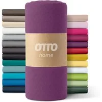 OTTO home Spannbettlaken PAPRIKA, Microfaser-Jersey, Gummizug: rundum, (1 Stück), Bettlaken Laken in zwei Qualitäten: Fleece & Jersey, schnelltrocknend