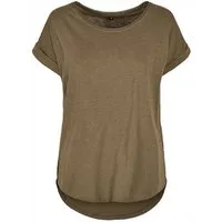 WITORU T-Shirt 1er/2er Pack Damen Long Slub T-Shirt für Frauen u. Mädchen (2-tlg) Gr. XS bis 5XL - 100% Baumwolle