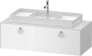 Duravit White Tulip Konsolenwaschtischunterbau wandhängend Weiß Hochglanz 1300x550x408 mm - WT4982M8 WT4982M85850000
