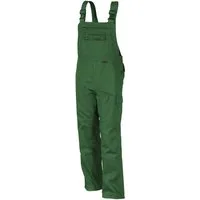 Qualitex Workwear Arbeitslatzhose comfortable Latzhose - faserverstätkte Arbeitshose aus MG 300 g (1-tlg) strapazierfähoger Blaummann mit 11 Taschen - Pflegeleicht - Waschbar