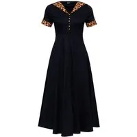 QueenKerosin Jerseykleid mit Leo-Details