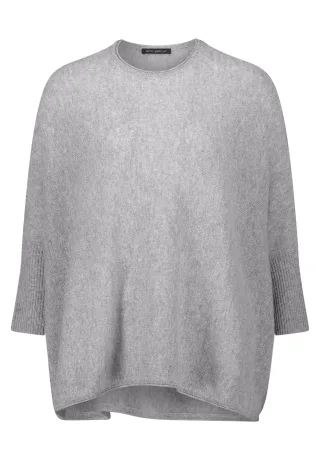 Betty Barclay - Kaschmir-Pullover light silver melange - Gr. - 44