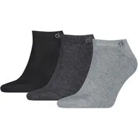 Calvin Klein Sneakersocken CK MEN SNEAKER 3P (3 Paar) mit kleinem Rippenbündchen, Cotton-Mix, elastisch
