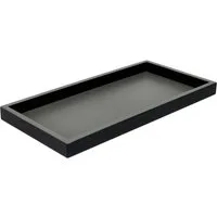Giftcompany Tablett Neo Tablett rechteckig schwarz 30cm, Holzfaserplatte