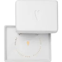 räder design stories Butterdose Butterdose Herz weiß 14,5cm, Porzellan