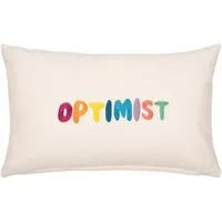PAD Dekokissen OPTIMIST, Made in Europe, Kissenhülle ohne Füllung, 1 Stück, 30x50 cm