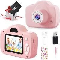 Vivitar Digitalkamera für 3 4 5 6 8 7 9 10 11 12 Jahr Spielzeug Geschenk Kinderkamera (inkl. 2,0-Zoll-Augenschutzbildschirm/HD 1080P, mehreren Kameraeffekten, Multifunktionale tragbare, wiederaufladbare Kinderkamera)
