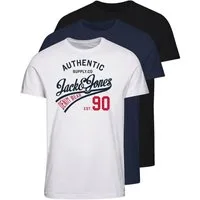 Jack & Jones Rundhalsshirt JJETHAN TEE SS CREW NECK 3PK MP NOOS (Packung, 3-tlg., 3er-Pack)