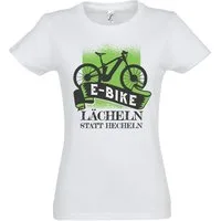 Youth Designz T-Shirt E-Bike Lächeln Statt Hecheln Damen Shirt mit lustigem Frontprint