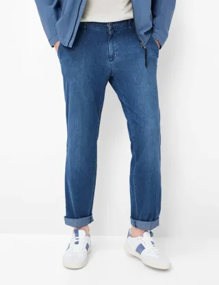 Eurex by Brax Herren Chino Style THILO BLUE STONE, denim blau, Gr. 29U