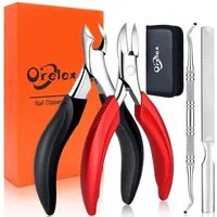 LuxusKollektion Nagelschere Nagelschere für Dicke und Eingewachsene Zehennägel, Profi Edelstahl