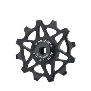 MEROCA 12/14T Bicycle Ceramic Pulleys Lightweight Aluminum Alloy Smooth Speed Change Bike Rear Derailleur Bearing Guide