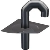 Klöber Dachdurchführung Klöber Flavent Flachdach Durchführungs-Set DN 100 Bitumen Anschluss, Bitumen