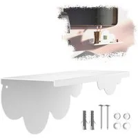 SO-TECH® Wandregal Schweberegal HOVER-XI 25 x 10 x 10 cm inkl. Befestigungsset, 1-tlg., Wandmontage, für Bad Küche oder Wohnzimmer, Weiß