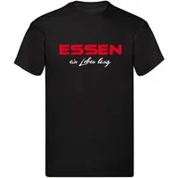 G-graphics T-Shirt Essen ein Leben lang (1-tlg) Herren T-Shirt mit einem Motiv für den echten Fan
