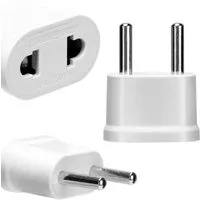 SpionProfi 2x USA Steckeradapter für China, AU, Japan auf EU/DE Euro-Stecker Elektro-Adapter, 2er Reiseadapter, US zu EU Adapter, Stecker USA Deutschland