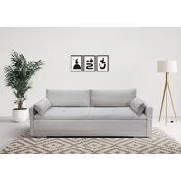 Home affaire Schlafsofa Andrea, B: 218 cm, Liegel. 158x198 cm, Bettfunktion & Bettkasten, Dauerschlafsofa mit Boxspring