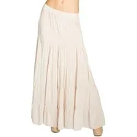 Caspar Faltenrock RO020 langer eleganter Damen Maxi Sommer Rock Maxirock - bodenlang bei ca. 157 cm Körpergröße