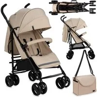 MoMi Kinder-Buggy Akira, Leicht & kompakt faltbar mit Zubehör