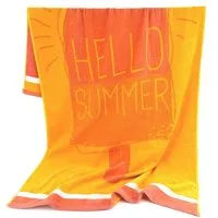 heimtexland Strandtuch Badetuch Handtuch Duschtuch Sommer XL 90x160 cm, Jacquard Velours (Stück, 1-St), weicher Jacquard Velours mit saugstarker Frottier Rückseite