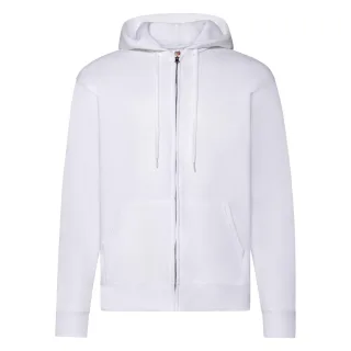 Fruit of the Loom - "Classic" Kapuzenjacke für Herren/Damen Unisex (Weiß)