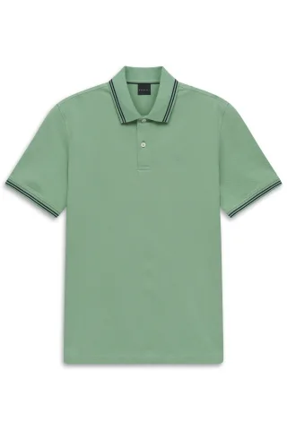 bugatti - Herren Polo 1/2 Arm mint - Gr. - L