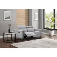 OTTO home 2-Sitzer LUND,Struktur-Bezug, 160 cm, mit Relaxfunktion und Kopfteilverstellung, manuell od. elektrisch (m.USB-A), Federkern und Kopfteilverstellung