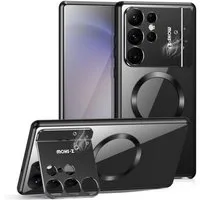 Wigento Handyhülle MagSafe für Samsung Galaxy S26 Ultra mit Aroma Halter Metall Schwarz 6,9 Zoll, MagSafe, Aromahalter, Metallrahmen
