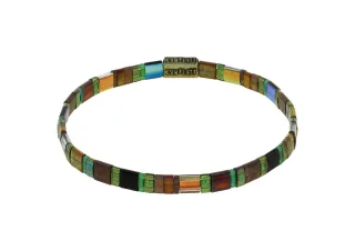 konplott - Armband - Tilala orange/grün/braun