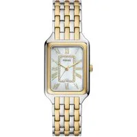 Fossil Quarzuhr ES5305 ES5305, Fossil ES5305 RAQUEL Uhr Damenuhr Edelstahl Datum Bicolor