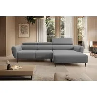 WERK2 Ecksofa Alisson, mit elektrischer Sitztiefenverstellung, L-Form, Breite 277 cm, Alisson – flexibler Komfort mit modernem Design und smarten Details.