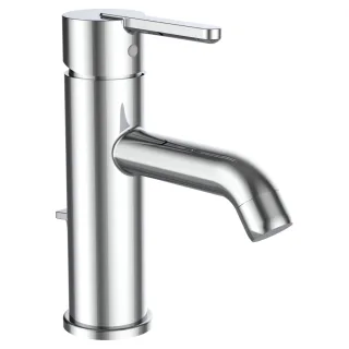 LAUFEN Waschtischarmatur Lua Eco+ Ausladung 118 mm, Ablaufventil, chrom H3110810041141