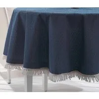 Beautex Tischdecke Weichschaum wetterfest für Garten Balkon Terrasse mit Fransen (1-tlg)