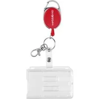 WEBBOMB Schlüsselanhänger Ausweishalter Ausweisjojo Ausweishülle mit Gürtelclip + Kartenhalter