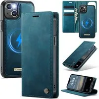 Mycotech Handyhülle Premium 2in1 Klapphülle mit abnehmbarem Magnet Case MagSafe Für iPhone 15, Türkis
