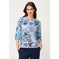 Olsen Sweatshirt Sweatshirt mit Allover-Dessin