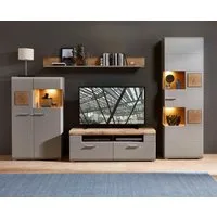 Innostyle Wohnwand FUN PLUS II, (4-St), inkl. LED-Beleuchtung