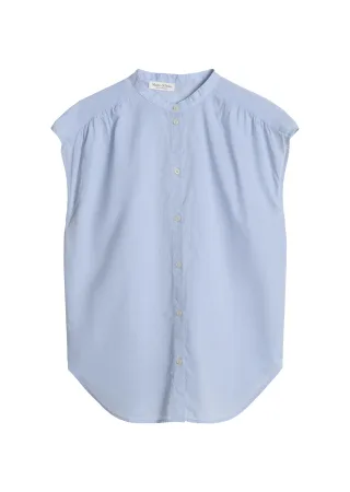 Marc OPolo Casual - Ärmellose Bluse relaxed Morning Blue - Gr. - 34
