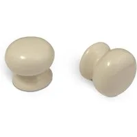SO-TECH® Möbelknopf Porzellanknopf rund ELISE Ø38 mm cremefarbig incl. Schraube