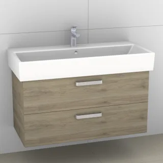 Artiqua 414 Waschtischunterschrank für Memento 5133A4, 5133A5, 5133A6 Sanremo Eiche quer NB, 414-WU2 414-WU2L-V30-7145-428