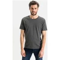 camel active T-Shirt aus reiner Baumwolle Kurzarm