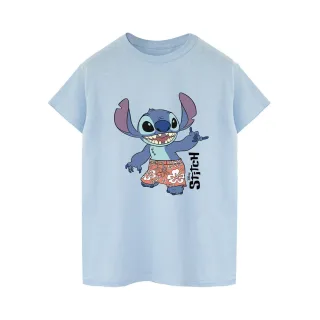 Disney - "Lilo & Stitch Bermuda Shorts" T-Shirt für Herren (Babyblau)