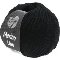 LANA GROSSA MERINO UNO Häkelwolle, 125 m (Extrafeine Merinowolle mit Superwash-Ausrüstung), 50 g
