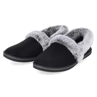 Skechers Hausschuhe COZY CAMPFIRE TEAM TOASTY Schwarz - Gr. 36 -  Textil
