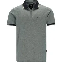 Hajo Poloshirt Poloshirt in Jaspé-Garn und Pikeestruktur - stay fresh-Qualität
